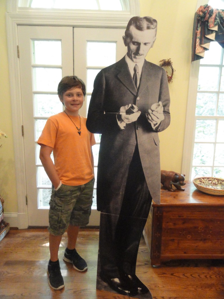 Nikola Tesla and friend