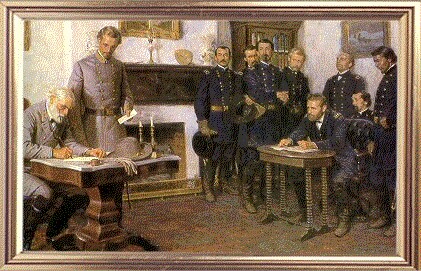 Robert E Lee Surrenders to Ulysses S Grant