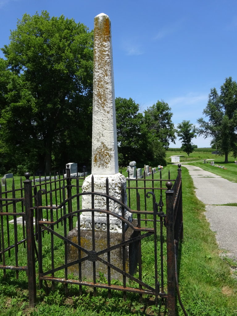 Thomas Lincoln grave, Lerna, Illinois