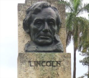 Lincoln bust in Havana, Cuba